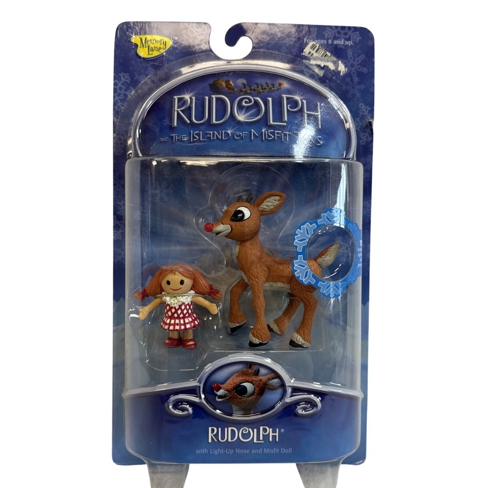 Memory Lane Rudolph Island of Misfit Toys Figure Light-Up Nose Misfit Doll